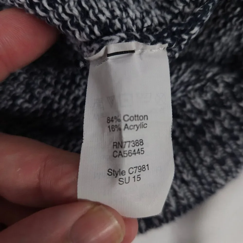 J.Crew Gray Blue Seed Stitch Pullover Sweater Women's Small